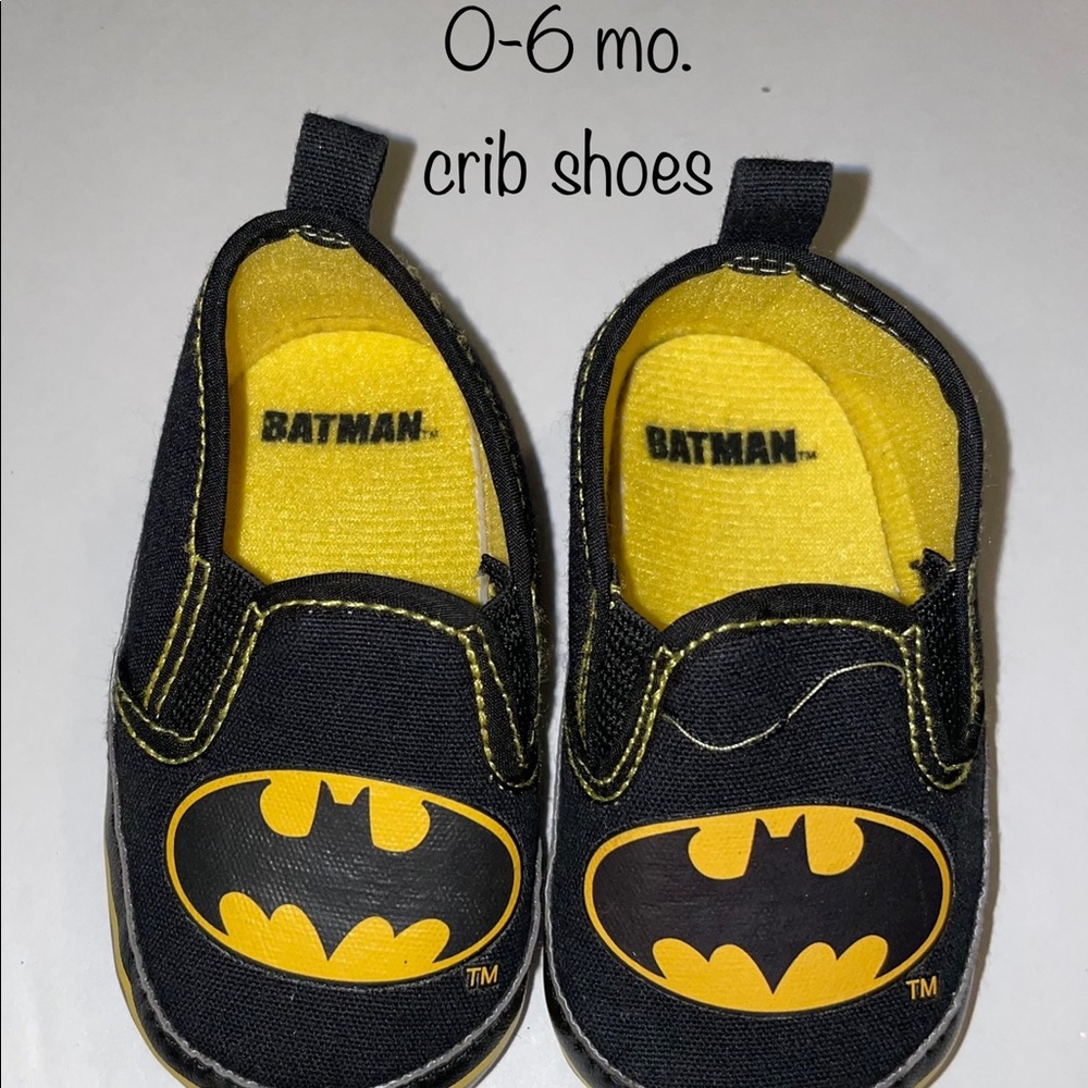 0-6 mo. Batman crib shoes